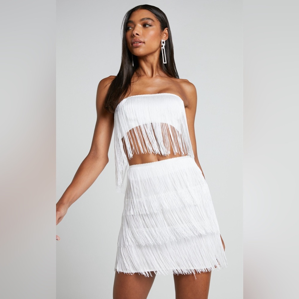 12th Tribe Viva Forever Fringe Skirt